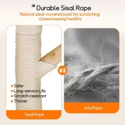 Artloge 2/3Tiers Wooden Cat Climbing Tree Indoor Cat Tree Activity Tower Cozy Kitten Play House With Plush Cushion & Sisal Scratch Post & Dangling Toy -BlueBuffalo Sales Store GUEST 55361bf8 50c4 4e42 99f5 0b63fe8c1868