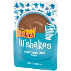 Purina Friskies Lil' Shakes With Tantalizing Tuna Flavor Puree Lickable Topper Wet Cat Food - 1.55oz -BlueBuffalo Sales Store GUEST 55fdd5e8 0dd5 45ae b68b 7dfce31e6387