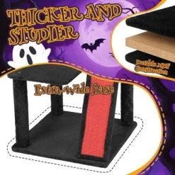 Karl Home 41 Inch Halloween Gothic 2-Tier Cat Tree -BlueBuffalo Sales Store GUEST 5667d108 e883 4a42 b10f 030b22187bb1
