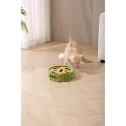 Cat Puzzle Toys Interactive Dancer Teasing Box With Squeaky Toys And Scratching Felt,Kitten Track Ball Toy For Indoor Cats -BlueBuffalo Sales Store GUEST 56b26640 4e2b 46ac 88da 3eb55c9989b3