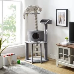 Sam's Pets Dazzle 47" Cat Scratching Tree In Gray -BlueBuffalo Sales Store GUEST 56b7358d 64a4 4866 a910 06d0f737a8b2