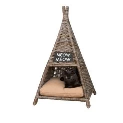 Tiki Tent Coastal Handwoven Rattan Cat Bed With Machine-Washable Cushion 17 Tiki Tent Coastal Handwoven Rattan Cat Bed With Machine-Washable Cushion -BlueBuffalo Sales Store GUEST 56d57963 f654 4849 ba3e 9204ab37f623