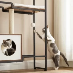 FEANDREA Woody Wonders Small Cat Tree For Kittens, Modern Cat Tower Cat Condo With Scratching Posts, Rustic Brown And White -BlueBuffalo Sales Store GUEST 57044364 10c4 4848 825f 8e9a8825bbc1