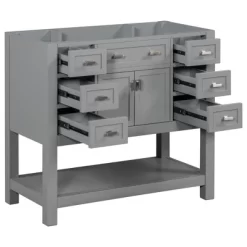 Akoasm 39.37 In. W Hidden Cat Litter Box Enclosure With Scratching Mat-White 11 Akoasm 39.37 In. W Hidden Cat Litter Box Enclosure With Scratching Mat-White -BlueBuffalo Sales Store GUEST 572c6fc3 cc7b 4e57 b406 7dabc63d8cd8