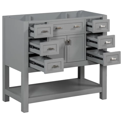 Akoasm 39.37 In. W Hidden Cat Litter Box Enclosure With Scratching Mat-White 5 Akoasm 39.37 In. W Hidden Cat Litter Box Enclosure With Scratching Mat-White - Image 5