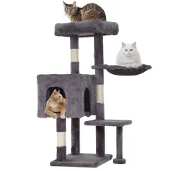 BestMassage Cat Tree 36 Inch Tall Cat Tower For Indoor Cats With Cat Scratching Post Multiple Platforms Cozy Condo And Hanging Toy -BlueBuffalo Sales Store GUEST 58e7c2f6 5d34 406d b3d9 ff5639576cf6