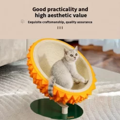 Durian Shape Cat Scratching Bed Cat House - Comfortable Sisal Rope Scratching Board With PVC Plastic Combination -BlueBuffalo Sales Store GUEST 5a4fa114 7f93 4ac9 87d0 f6ca75206acc 1
