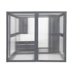 DOMETOUR Wooden Cat Catio Outdoor Cat Enclosure Cat House With Platforms, Sunshine Board, Hammock, Door, Kitten Cage -BlueBuffalo Sales Store GUEST 5a58d411 87be 433c a337 33f31ae7bed3