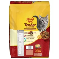 Meow Mix Tender Centers Basted Bites Salmon And Beef Flavor Dry Cat Food - 14.2lbs