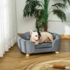 LOVMOR Dog Cat Couch, Pet Dog Sofa Bed For Miniature Dogs With Washable And Removable Cushion, Waterproof Cover