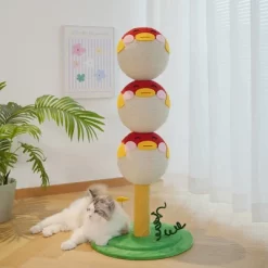 Cute Puffer Fish-Shaped Cat Climbing Frame, Three-tier Climbing Tower Indoor Cat Scratching Post Climbing Frame With Vertical Claw Interactive Cat Toy -BlueBuffalo Sales Store GUEST 5b1e09d9 4a8e 4871 8a6f f7e20237323a