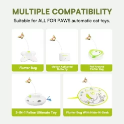 All For Paws Allforpaws Flutter Bug Re-Fill, 6 Pack