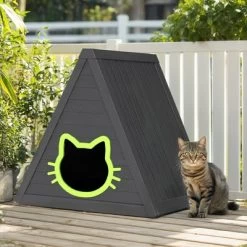 Kumasinova 24" All-Weather Outdoor Cat House And Cozy Indoor Cat Cave,Durable Cat Furniture With Dual Entry,Cat Hideaway For Most Cats And Small Pets -BlueBuffalo Sales Store GUEST 5c61e93a 0952 49cd aeb7 6ca14c40f150