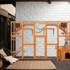 Gulches 71in H X 118in W X 37in D SkyPalace Cat Catio Natural Wood 1 Pack Multi Cat Livestock Supplies Product Type -BlueBuffalo Sales Store GUEST 5d3c8a30 9a75 458e 8334 b565cdaacd0c