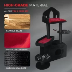 KTMBDW Cat Tree, 44.5-Inch Cat Tower For Indoor Cats, Plush Multi-Level Cat Condo With Scratching Posts, Perches, Caves, Hammock 12 KTMBDW Cat Tree, 44.5-Inch Cat Tower For Indoor Cats, Plush Multi-Level Cat Condo With Scratching Posts, Perches, Caves, Hammock -BlueBuffalo Sales Store GUEST 5d9992b1 0ca0 468b 8888 b1532fdc5bb1