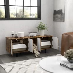 Gulches PawHut Hidden Litter Box Enclosure For 2 Cats - Rustic Brown TV Stand & Cat Condo -BlueBuffalo Sales Store GUEST 5df6e91c 45e4 47d8 b6a7 1f65cb595ce9