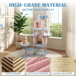 KTMBDW Cat Tree With Toy, Cat Tower Condo For Indoor Cats, Cat House With Padded Plush Perch, Cozy Hammock And Sisal Scratching Posts -BlueBuffalo Sales Store GUEST 5e92e0c7 ec01 4646 8435 e7f18994c23a 1