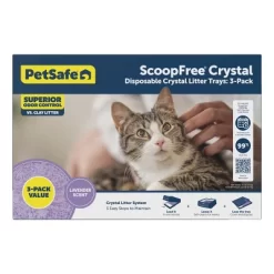 PetSafe ScoopFree Replacement Lavender Scented Crystal Disposable Cat Litter Trays - 3pk/13.5oz