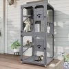 Gulches 48in H X 48in W X 36in D SkyCatio Cat Enclosure Gray 1 Pack Multi Cat Livestock Supplies Product Type