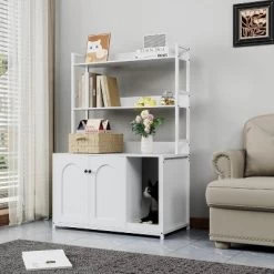 52in Tall Cat Litter Box Furniture, Litter Box Enclosure, 3 Layers Storage Shelf For Most Of Litter-Box, Indoor Cat House Kitty Washroom 13 52in Tall Cat Litter Box Furniture, Litter Box Enclosure, 3 Layers Storage Shelf For Most Of Litter-Box, Indoor Cat House Kitty Washroom -BlueBuffalo Sales Store GUEST 60d1de52 6553 4c8d 8838 3e691b4efea6