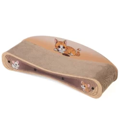 2-in-1 Reversible Cardboard Cat Scratcher Bed And Lounger, Durable Curved Scratching Pad For Indoor Cats -BlueBuffalo Sales Store GUEST 6142a9dd dff1 4dea a145 cb5a40854655