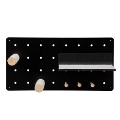 DOMETOUR Wall-Mounted Cat Shelves Floating Cat Tree On Pegboard With Sisal Scratching Posts, Jumping Platforms, Hanging Poles, Black -BlueBuffalo Sales Store GUEST 6143edec 8435 4b6f 95cf 69020ae13b21