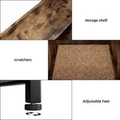 GustoWave Hidden Litter Box Cabinet With Storage Shelf & Storage Basket, Indoor Cat House Table, Enclosed Litter Box Furniture For Cats, Brown -BlueBuffalo Sales Store GUEST 614894a9 b1fe 470b bb19 19f6e97a80df