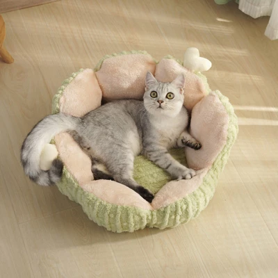 Fairyland™ - Cactus Blossom Cat Bed – Cozy Pet Nest For Deep Sleep & Comfort 1 Fairyland™ - Cactus Blossom Cat Bed – Cozy Pet Nest For Deep Sleep & Comfort