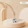 Pet Chicken Feather Bouncing Ball Lightweight Interactive Cat Dog Toy With Erratic Bounce Trajectory Elastic Bouncy Cat Toys With Feather Tails