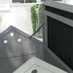 Resenkos Rabbit Hutch, Duck Cage Hutch,Chicken Coop, Duck Coop, Wooden Duck House With Openable Roof & Double Doors, Light Gray -BlueBuffalo Sales Store GUEST 61e0e56a 7991 45d2 b008 92e89d57f59c