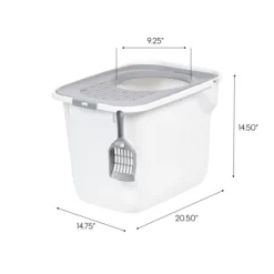 IRIS USA Top Entry Cat Litter Box -BlueBuffalo Sales Store GUEST 62531c2a c70e 4872 95db 82e3e5ef253e
