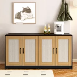 47 Inch Double Litter Box Enclosure - Wooden 2-Cat Hidden Cabinet With Pull-Out Drawers & 4 Sisal Doors, Cat House/TV Stand Sideboard 12 47 Inch Double Litter Box Enclosure - Wooden 2-Cat Hidden Cabinet With Pull-Out Drawers & 4 Sisal Doors, Cat House/TV Stand Sideboard -BlueBuffalo Sales Store GUEST 62c51489 58cc 4d27 ae00 fee46bfc6aab