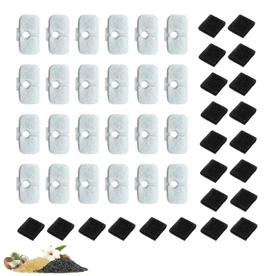 NISPIRA Dog Cat Water Fountain Activated Charcoal Water Filter Kit Replacements For Petlibro PLWF005 PLWF115 PLWF105, 24 Packs 5 NISPIRA Dog Cat Water Fountain Activated Charcoal Water Filter Kit Replacements For Petlibro PLWF005 PLWF115 PLWF105, 24 Packs - Image 5