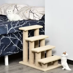 PawHut 25" 4-Step Multi-Level Carpeted Cat Scratching Post Pet Stairs, Beige 9 PawHut 25" 4-Step Multi-Level Carpeted Cat Scratching Post Pet Stairs, Beige -BlueBuffalo Sales Store GUEST 63ef5e39 b0c7 46a5 b260 72d87ffdaa33