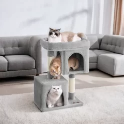 Cat Tree, 29.1-Inch Cat Tower, Cat Condo For Large Cats Up To 11 Lb, Large Cat Perch, 2 Cat Caves, Scratching Post, Cat Houses For Indoor Cats -BlueBuffalo Sales Store GUEST 6400e1c5 d8f4 4e2d a639 dad30176dd43