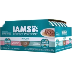 IAMS Perfect Portions Grain Free Indoor Cuts In Gravy Salmon & Tuna Recipes Premium Adult Wet Cat Food - 2.6oz/12ct Variety Pack -BlueBuffalo Sales Store GUEST 647cfbad a7b8 47e7 ad01 cb39d2682dba
