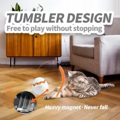 All For Paws Allforpaws Intractive Cat Toy Dinosaur Egg Spinner Cat Toy, Orange -BlueBuffalo Sales Store GUEST 6603f87f d083 46b6 9c25 04cba2cb64af