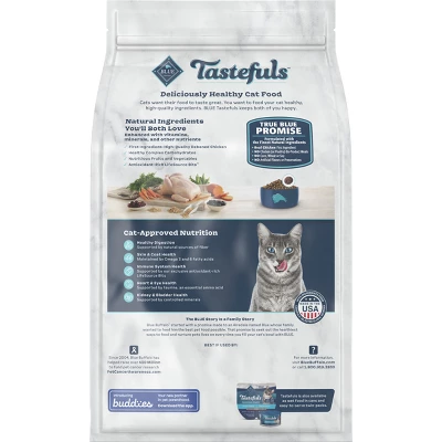 Blue Buffalo Tastefuls With Chicken Indoor Natural Adult Dry Cat Food 1 Blue Buffalo Tastefuls With Chicken Indoor Natural Adult Dry Cat Food