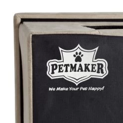 Pet House Ottoman - Collapsible Multipurpose Small Dog Or Cat Bed Cube And Footrest With Cushion Top And Interior Pillow By PETMAKER (Microsuede Tan) -BlueBuffalo Sales Store GUEST 6687364a e9bc 4c44 aecd d2627ada0c25