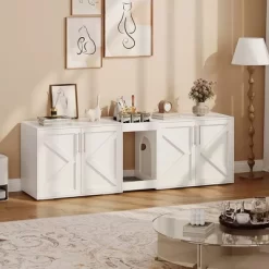 Whizmax 55" Large Cat Litter Box Enclosure For 2 Cats, Hidden Cat Litter Box Furniture With Double Room And Cushion, Wooden Kitty Litter Box Cabinet -BlueBuffalo Sales Store GUEST 67a7b918 4407 418c baa5 92bc69c404db