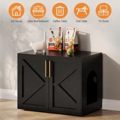 Whizmax Cat Litter Box Enclosure,Hidden Litter Box Furniture,Wooden Litter Box Enclosure Furniture,Indoor Cat House,Side End Table, TV Stand -BlueBuffalo Sales Store GUEST 67bd52a4 9654 4869 91c8 4885f1c4e5b4