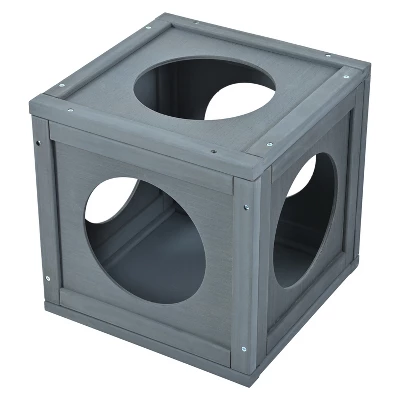 Gulches Gray Pine Wood Outdoor Cat House With Shelves And Removable Boxes 10 Gulches Gray Pine Wood Outdoor Cat House With Shelves And Removable Boxes - Image 10