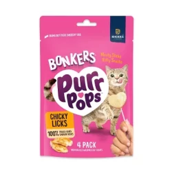 Bonkers Purrpops Chicky Licks Chicken Flavor Lollipop Freeze-Dried Cat Treats - 0.2oz/4ct -BlueBuffalo Sales Store GUEST 681c5af3 1708 4a22 9dbd f69dd60931e1