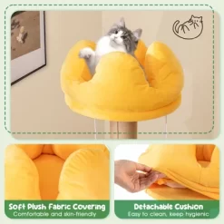 Tangkula 45" Tall Cat Tree W/ Plush Padded Top Perch Fruit-Shaped Platforms Dangling Balls -BlueBuffalo Sales Store GUEST 685a1fe8 9635 40d7 b91c 7dc3a8aec671