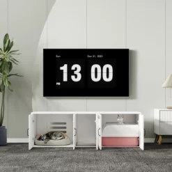 JUJABU White Litter Box Enclosure For 2 Cats -BlueBuffalo Sales Store GUEST 6884d02f 4c1f 4dee ab22 7ae55f0a3f4c