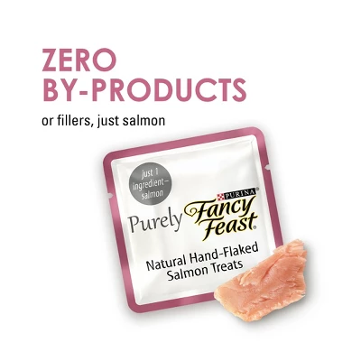 Purina Fancy Feast Purely Hand-Flaked Salmon Meaty Cat Treats - 1.06oz/10ct Pack 3 Purina Fancy Feast Purely Hand-Flaked Salmon Meaty Cat Treats - 1.06oz/10ct Pack - Image 3