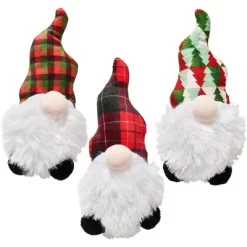 SPOT Holiday Christmas GNOME Catnip Cat Toys Assorted- ONE Toy - 4"