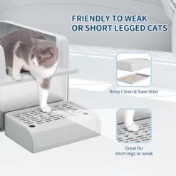 Stainless Steel Cat Litter Box, Large Litter Box For Big Cats And Multi-Cats With Cleaning Pedal 10 Stainless Steel Cat Litter Box, Large Litter Box For Big Cats And Multi-Cats With Cleaning Pedal -BlueBuffalo Sales Store GUEST 6a7e2436 867c 46a2 937e 4baac97e2ba7