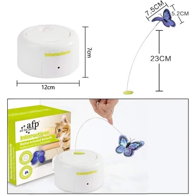All For Paws Allforpaws Interactives Cat Toy Motion Activate Cat Toys Butterfly Flutter Bug 5 All For Paws Allforpaws Interactives Cat Toy Motion Activate Cat Toys Butterfly Flutter Bug - Image 5