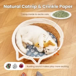 Pet Mint Fish Toy Cat Toys Fish 3 Pcs Crinkle Sound Catnip Toys Soft Linen, Interactive Kitten Exercise Kicker Toys For Indoor -BlueBuffalo Sales Store GUEST 6bb8aed7 ab2e 41b3 9af7 41679834d2ac